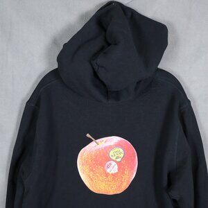 Rag & Bone Sweatshirt Mens Large Black Apple Graphic NYC RBNY Terry Cotton Hoody